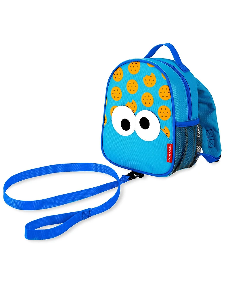 Sesame Street Mini Backpack With Safety Harness - Cookie Monster