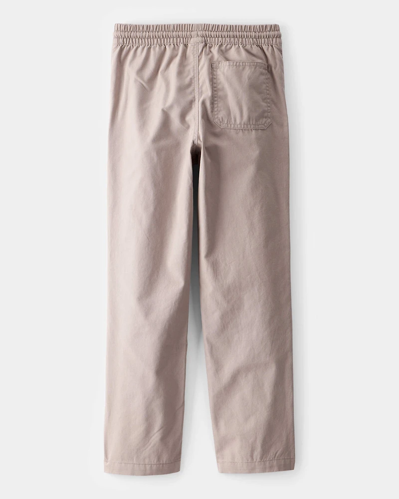 Boys Everyday Pull-On Pants - Taupe