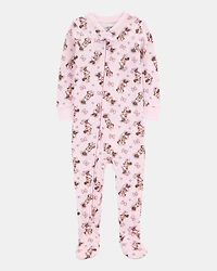 Baby Disney© Minnie Mouse Snug Fit Cotton Footie 1-Piece Pajamas - Pink