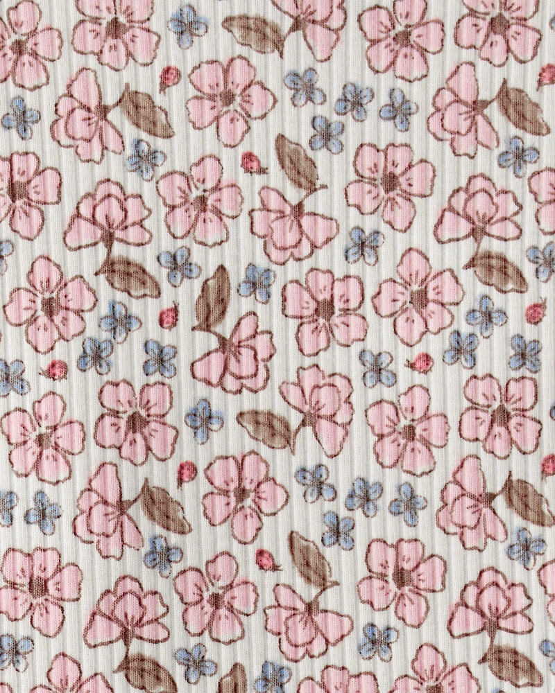 Baby Girl Ruffle Floral Bodysuit & Pant Set