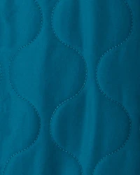 Baby Boy Quilted Long-Sleeve Jumpsuit - Blue