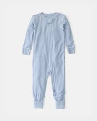 Baby PurelySoft 2-Way Zip 1-Piece Pajama - Blue