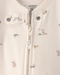 Baby Easter Bunny 100% Cotton Snug Fit 1-Piece Pajama - Cream