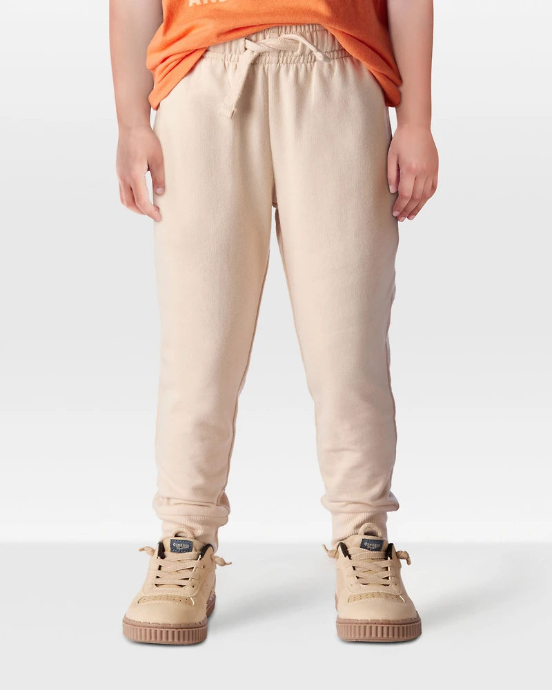 Toddler Boy Pull-On Drawstring Joggers - Khaki