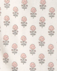 Baby Girl 3-Pack Organic Cotton Bodysuits in Floral Print