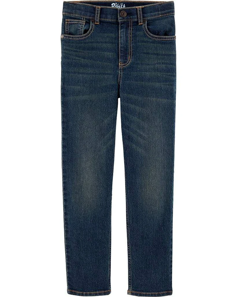 Kid Slim Straight Leg Heritage Wash Jeans