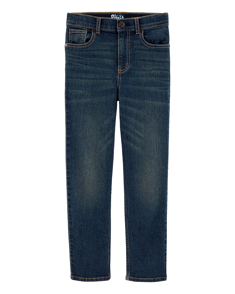 Kid Slim Straight Leg Heritage Wash Jeans