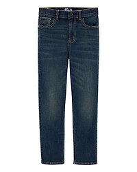 Kid Slim Straight Leg Heritage Wash Jeans