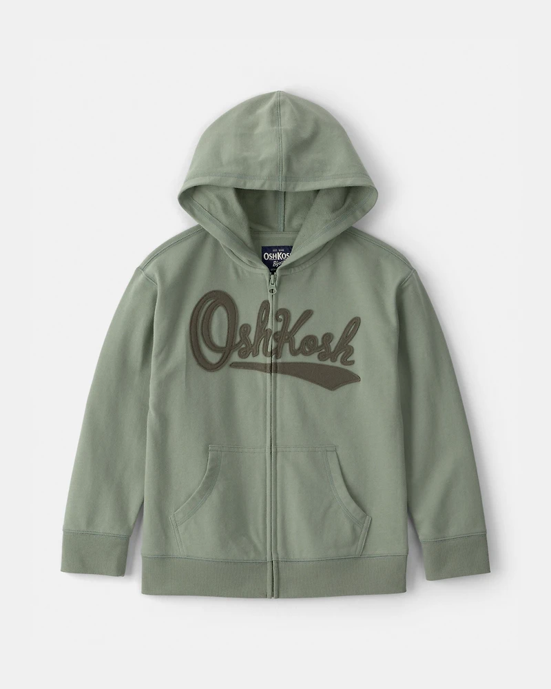 Kids OshKosh Logo Zip-Up Hoodie