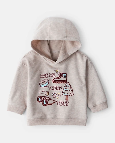 Baby Boy Camping Hoodie - Tan