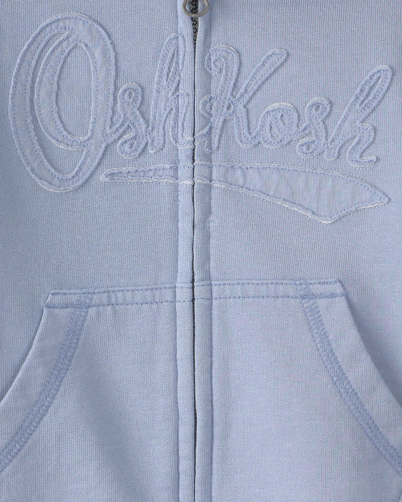 Baby OshKosh Logo Zip-Up Hoodie - Blue