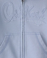 Baby OshKosh Logo Zip-Up Hoodie - Blue
