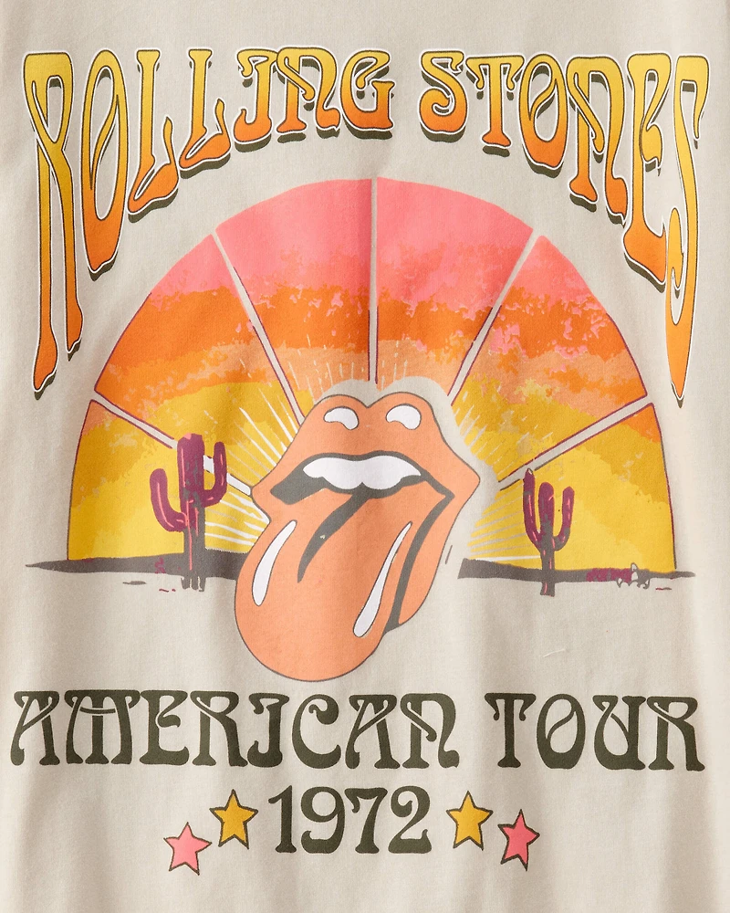 Kid Rolling Stones Short-Sleeve Graphic Tee - Cream