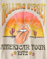 Kid Rolling Stones Short-Sleeve Graphic Tee - Cream