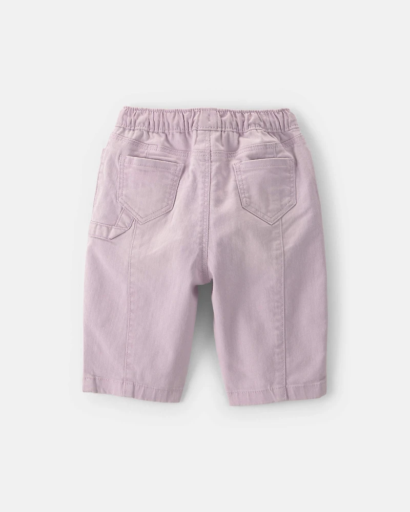 Baby Girl Barrel Pants - Purple