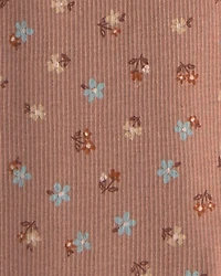 Baby Girl 2-Piece Floral Fleece Sweatshirt & Pant Set - Brown