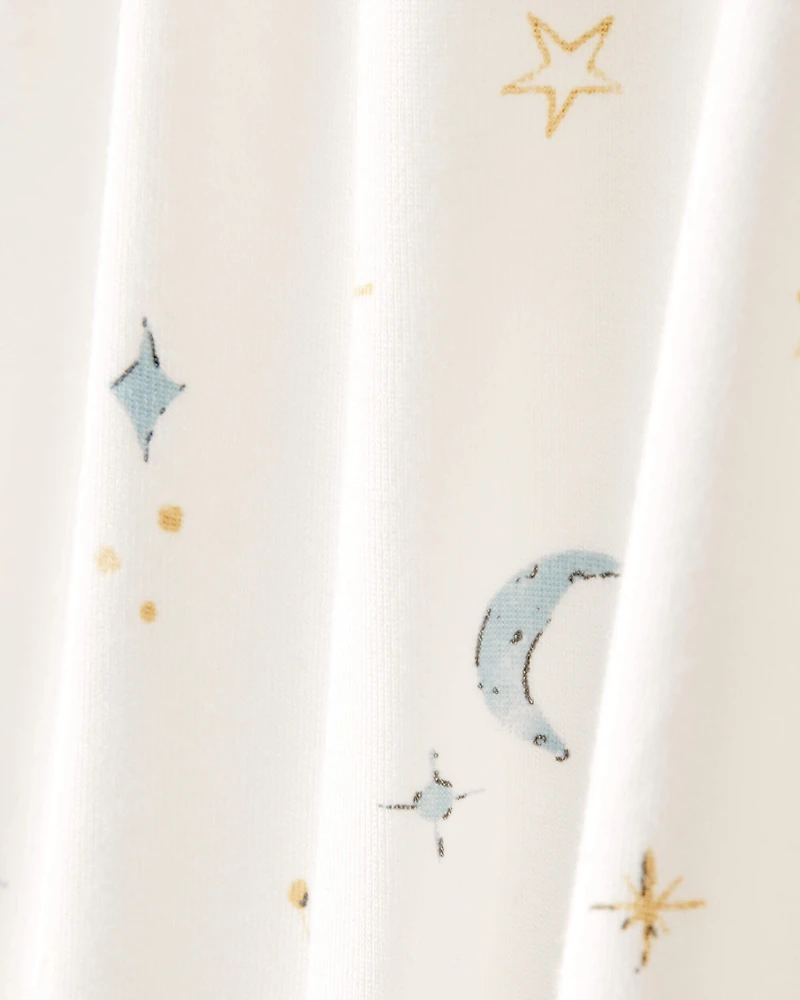 Baby Constellation 2-Way Zip PurelySoft Sleep & Play Pajama - Cream