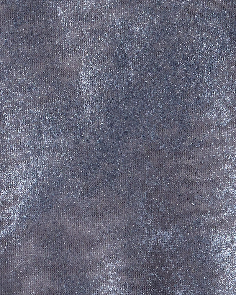 Girls DayDream Fleece Metallic Sherpa Hoodie - Grey