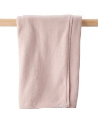Baby Girl Organic Cotton Sweater Knit Blanket and Cap Gift Set