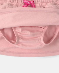 Baby Girl French Terry Skort - Pink