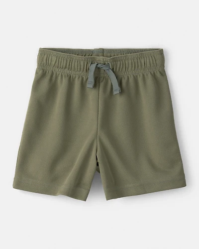 Toddler Boy Active Mesh Shorts - Green