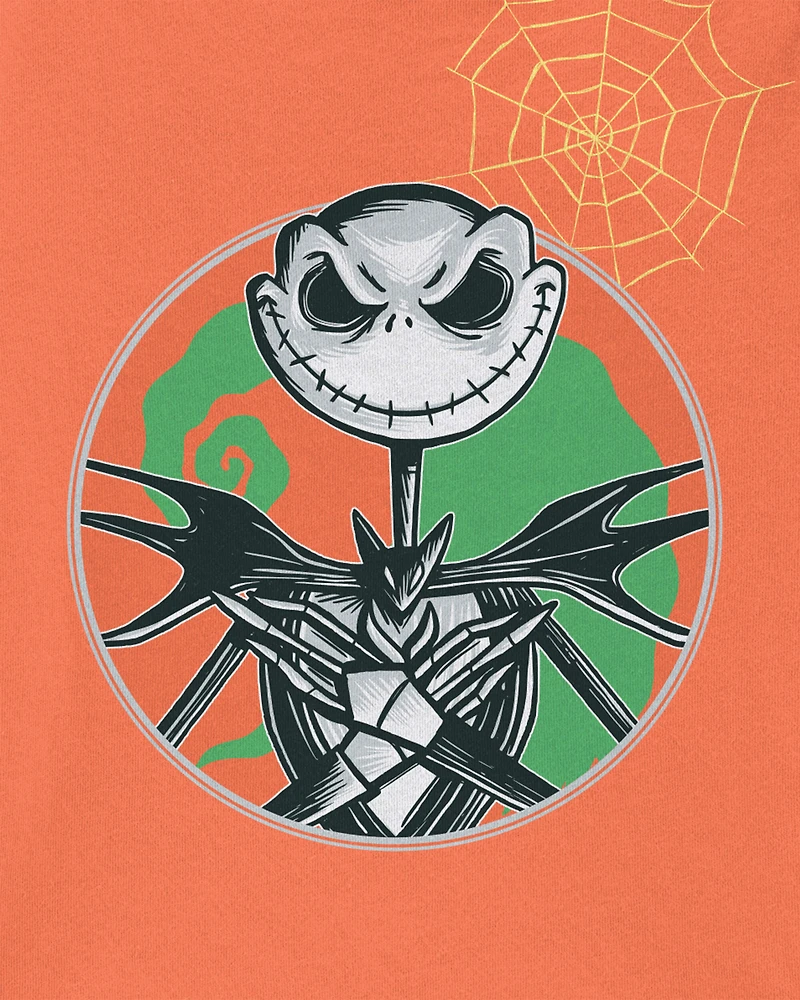 Boys Glow Nightmare Before Christmas Halloween Short-Sleeve Graphic Tee - Orange