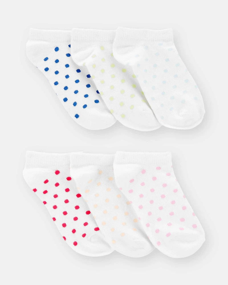 Girls 6-Pack No Show Socks