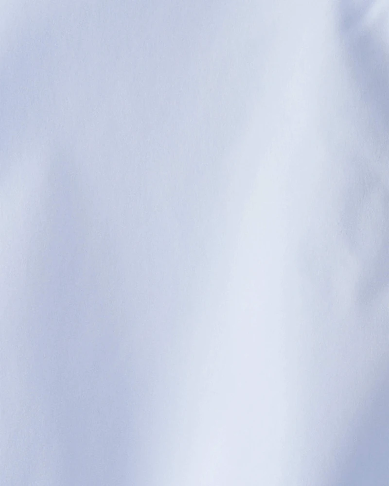 Girls Long-Sleeve Quarter-Zip Windbreaker - Blue