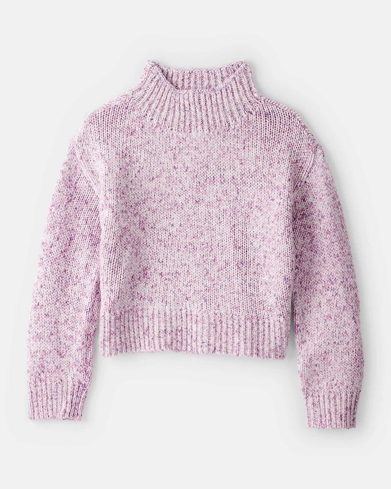 Girls Mock Neck Sweater