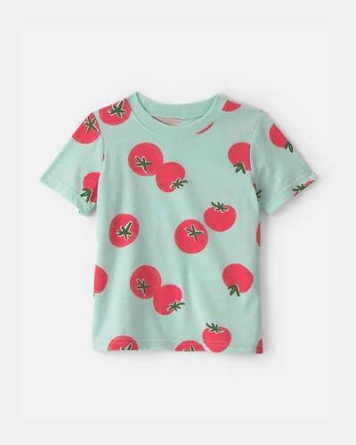 Toddler Tomato Tee - Green/Red
