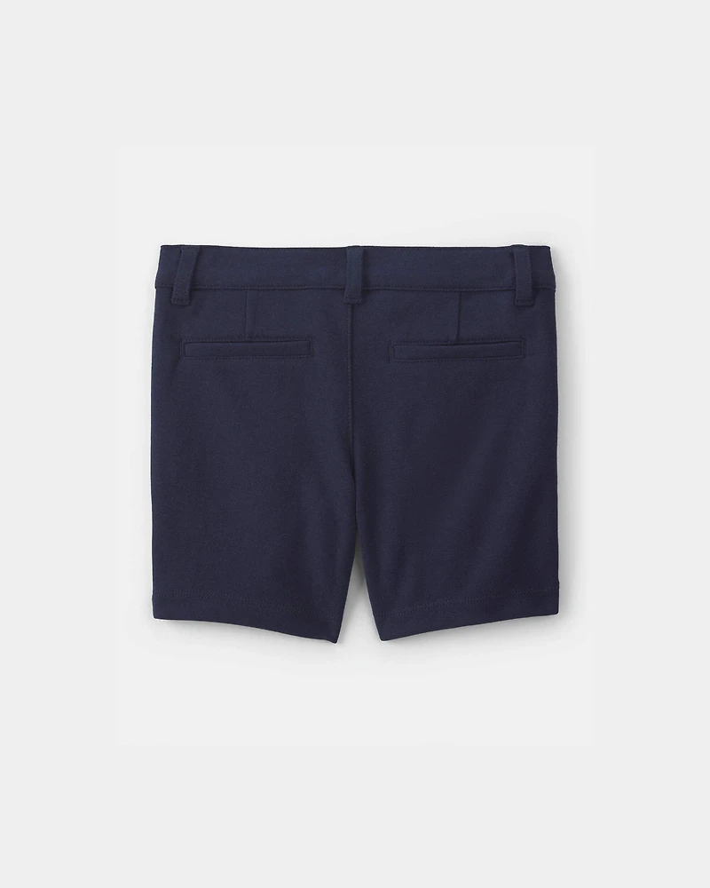 Toddler Girl -Pack Uniform Ponte Knit Shorts