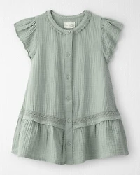 Toddler Girl Organic Cotton Gauze Dress