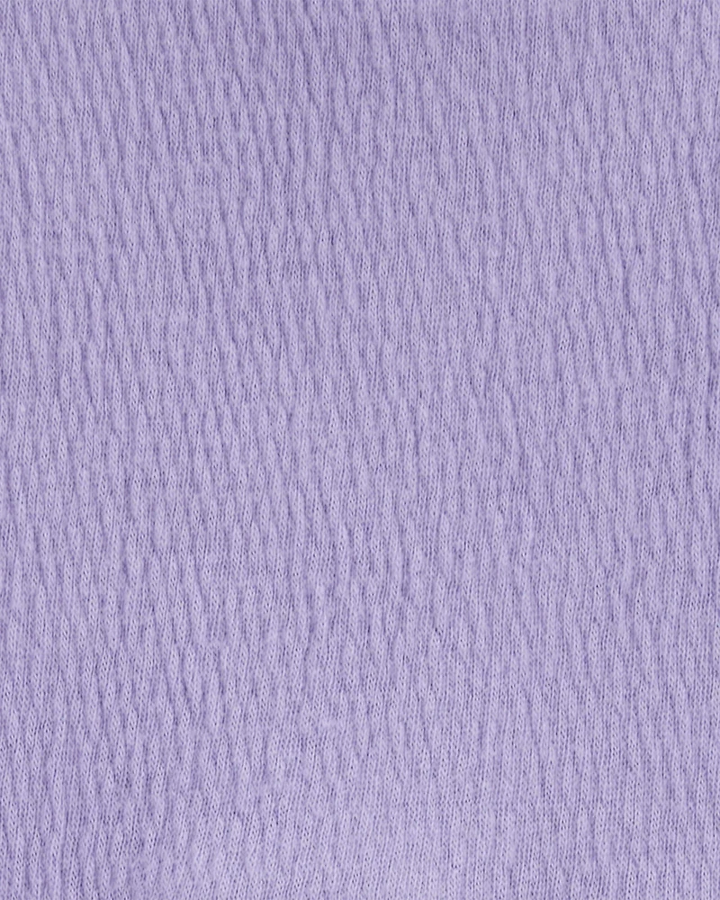 Baby 2-Piece Long-Sleeve Tee & Coverall Set - Purple