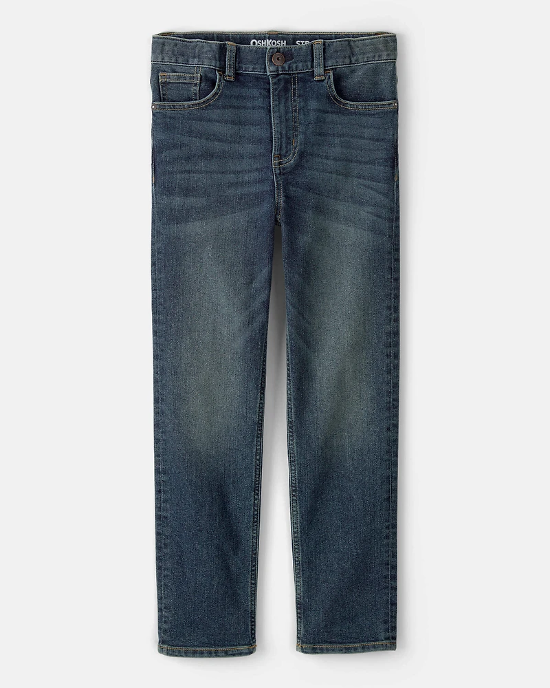 Kid Dark Wash Straight-Leg Jeans
