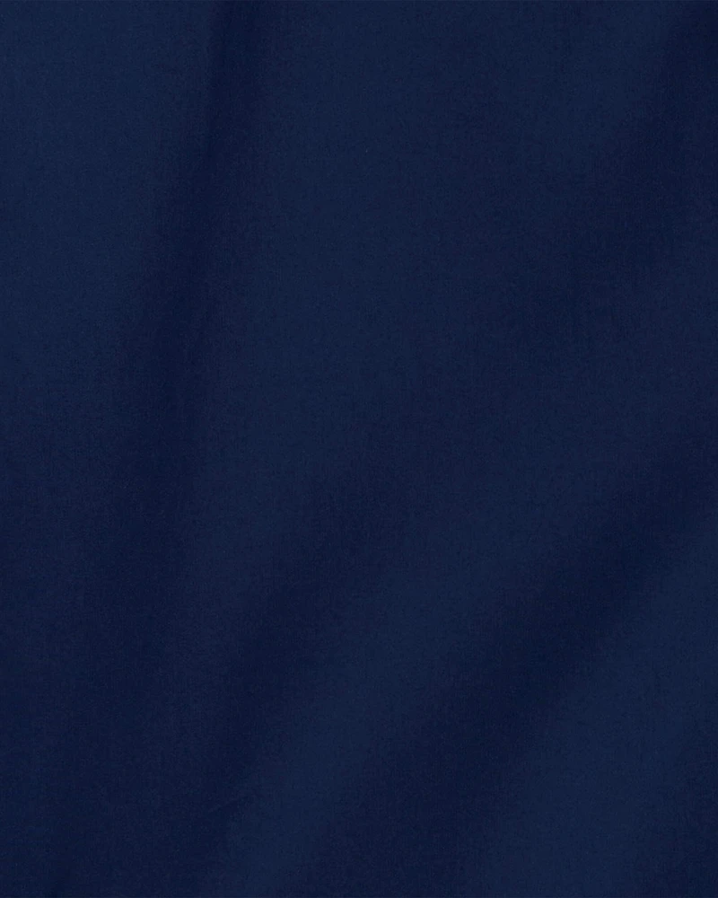 Boys Solid Windbreaker Jacket - Navy