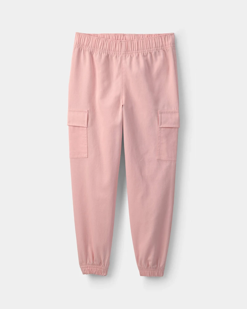 Girls 2-Piece 'Love' Fleece Pullover & Pant Set - Pink