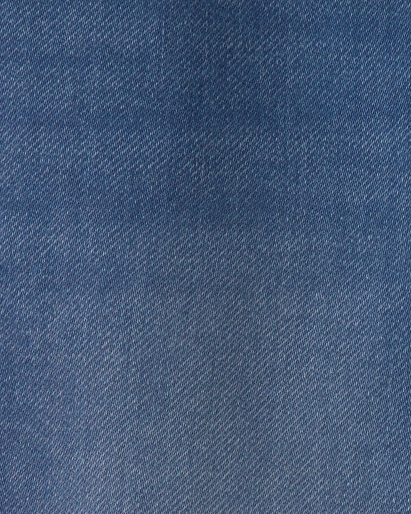 Baby Girl Drawstring Wide-Leg Jeans - Dark Wash