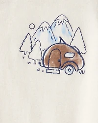 Baby Boy 3-Piece Button-Down Outfit Set - Maroon/Brown