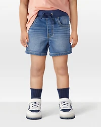 Toddler Pull-On Denim Short - Blue Wash