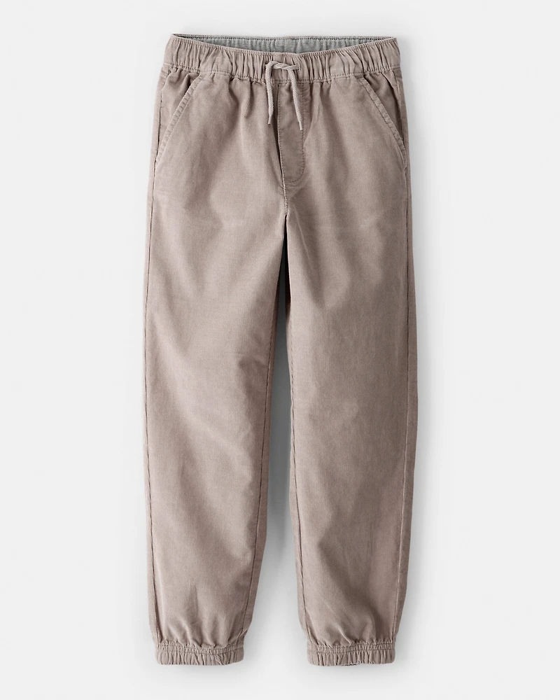 Boys Corduroy Joggers - Grey