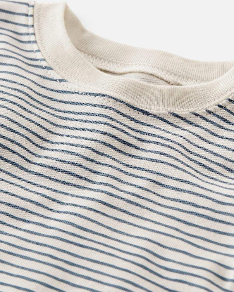 Baby Organic Cotton Pajamas Set in Stripes