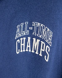 Boys Fleece Varsity Jacket - Navy