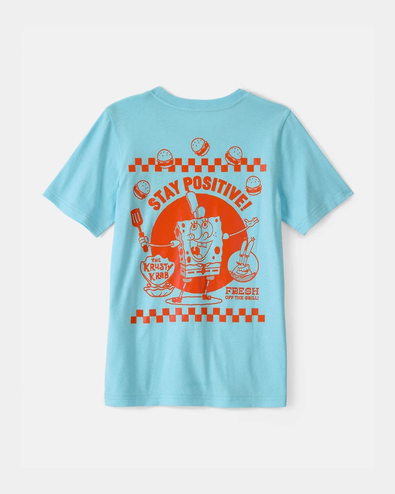 Boys Nickelodeon Spongebob Squarepants Graphic Tee - Blue