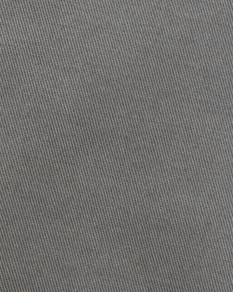 Baby Flat-Front Shorts - Grey