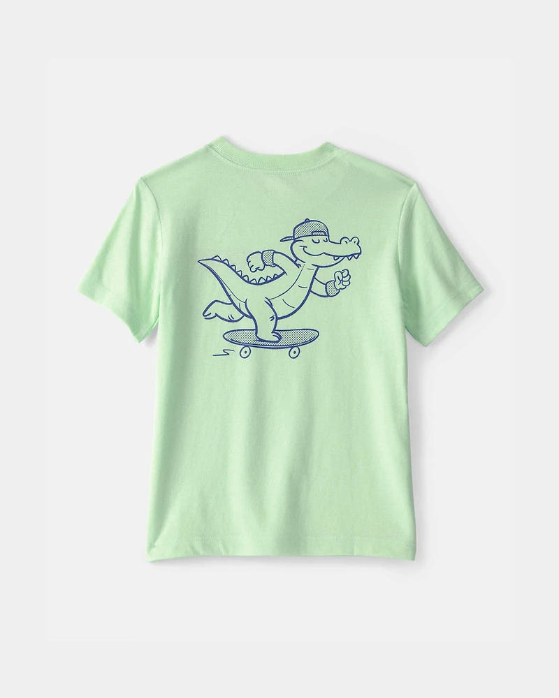 Toddler 'Later Gator' Skateboard Graphic Tee - Green