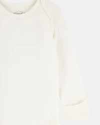 Baby 2-Pack Long-Sleeve PurelySoft Bodysuits - Khaki/Ivory