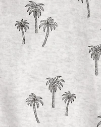 Baby Organic Cotton Sleep & Play Pajamas in Palm Trees