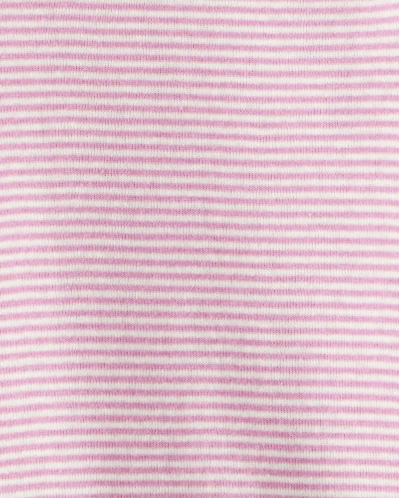 Baby Girl 4-Pack Polar Bear Print Cotton Long-Sleeve Multipack Bodysuits - Multi