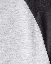 Boys Long-Sleeve Raglan Tee - Charcoal