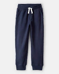Boys Thermal Drawstring Joggers - Navy